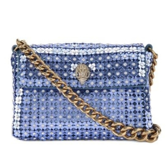 NWT Kurt Geiger London Blue Party Flower Mini Bag + Dusty - Picture 10 of 10
